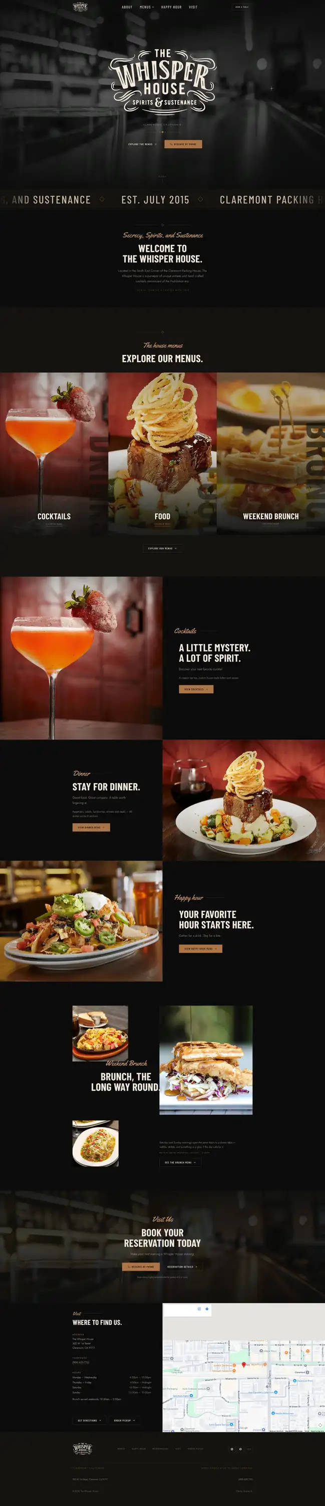 The Whisper House website