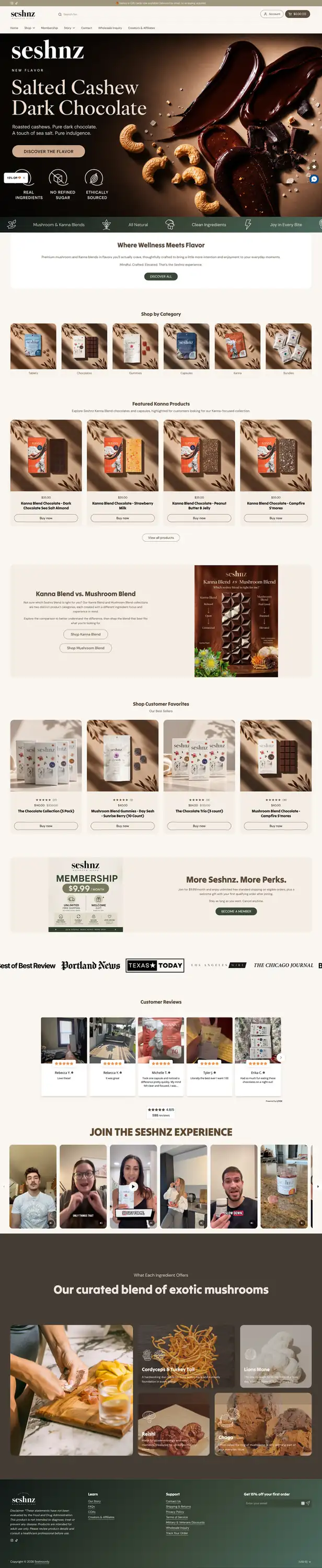 Seshnz website